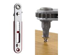Tournevis à cliquet compact avec porte-embout magnétique, mini clé à cliquet réversible pour embouts hexagonaux et douilles de quart de pouce, acier au chrome vanadium de précision H