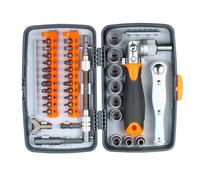 Tournevis à cliquet de précision magnétique Kit d'outils de réparation électronique avec tige d'extension flexible professionnelle Premium pour téléphones, ordinateurs portables, montres, appareils