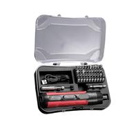 Tournevis à cliquet électrique 4,2 V avec charge de type C, 4 réglages de couple réglables, rotation inversée vers l'avant, comprend un ensemble d'embouts pour réparation à domicile