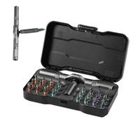 Tournevis à cliquet, ensemble de tournevis magnétiques, 27,6 x 9,8 x 2,8 cm, compact et polyvalent, kit de réparation avec pour appareils électroniques, appareils, ordinateurs, ordinateurs