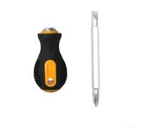 Tournevis à cliquet magnétique 9 en 1 à double tête avec pointes fendues et cruciformes, outil compact pour réparation et entretien à la maison ou à l'atelier (1 ensemble)