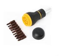 Tournevis à cliquet magnétique 9 en 1 à double tête avec pointes fendues et cruciformes, outil compact pour réparation et entretien à la maison ou à l'atelier (9 en 1)