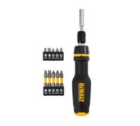 Tournevis à cliquet télescopique DeWALT Multi-Bit, avec 1ers embouts de vis DWHT68001-0