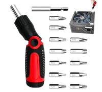 Tournevis à cliquet - Tournevis multifonction 14 en 1 | Outil de réparation domestique ergonomique multifonction pour les bricoleurs professionnels