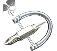 Tournevis à coupe - Tournevis portable à double pointe avec cruciformes et coupés | Outil de réparation de poche pour électronique, réparation et démontage en mouvement dans les espaces