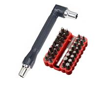 Tournevis à double tête - Petite clé à douille de 6,35 mm - Embouts de tournevis - Outil à main pour réparation mécanique - Kit de clé à douille