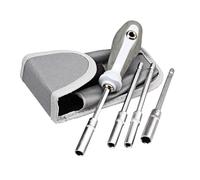 Tournevis à douille | Ensemble de 4 outils pour forets visseuse à douille hexagonale - Boussole hexagonale portable, organiser commodément, outil de réparation de cycle métrique Clé à bu
