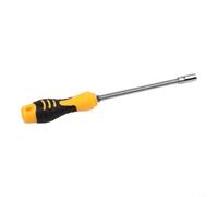 Tournevis à douille flexible avec embout hexagonal de 7 mm, construction en acier et poignée ergonomique conçue pour la fixation dans des endroits étroits ou difficiles