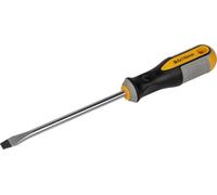 Tournevis à fente Roughneck - Embout magnétique, lame en acier S2 et manche Soft Grip - 8 x 150 mm