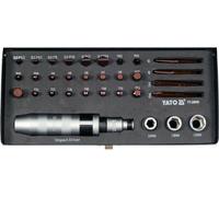 YATO Jeu de tournevis à choc 32 pièces tournevis à choc 1/2' 168mm professionnel