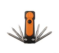 Tournevis à main avec lampe de poche intégrée et lampe de travail pour les zones sombres Comprend 6 embouts Sl3 Sl4 Sl5 Ph0 Ph1 Ph2 pour les tâches d'entretien général