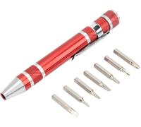 Tournevis à Stylo,Mini Stylo à Main 8 en 1 Multi-Outil Tournevis Magnétique De Poche Outil à Vis Fines pour Menuisier Charpentier.