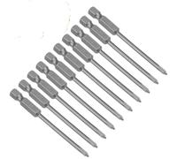 Tournevis à tête Phillips PH0 de 75mm, embouts magnétiques à tige hexagonale de 1/4 ", outils à main en alliage S2, 10 pièces