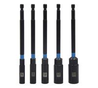 Tournevis avec écrou d'alimentation de 6-14 mm, ensemble d'outils clé à douille vis 1/10,2 cm tournevis hexagonal poignée d'extension outil en acier