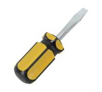 Tournevis avec petite poignée de 6 mm, tête courte durable et pointe fendue pour extra plat dans les espaces étroits ou construction en acier et PVC (plat)