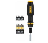 Assortiment de tournevis multi-embouts à cliquet téléscopiques DeWalt DWHT68001-0 MaxFit, 11 pièces