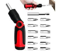 Tournevis combiné, tournevis à cliquet - Tournevis combiné portable 14 en 1 multi-tournevis, outil pratique polyvalent Outil de réparation à domicile polyvalent pour les professionnels tout
