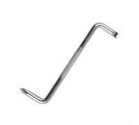 Tournevis coudé type Z, fente 6 mm & pour Phillips Outil de réparation à double tête pour électronique, électrique et mécanique - Acier Al