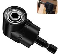 Tournevis d'angle, perceuse à angle droit, porte-embout multifonctionnel à 105° avec changement rapide de 1/4"" et porte-embout