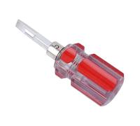 Tournevis de 2,5 cm avec poignée transparente] Tournevis télescopique magnétique à double usage, plus tournevis à bec plat en fleur de prunier ultra court et petit tournevis à poignée pratique