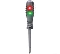 Tournevis de détection de tension LED avec pointe magnétique pour l'identification des fils en direct/zéro et la détection des points d'arrêt dans les travaux électriques (D)