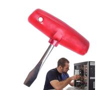 Tournevis de Poche Ergonomique - Outils à Tête Plate, Poignée en T, Clé à Molette Multi-bits et Accessoire de sonnette | Outil de réparation de précision portable pour le montage, le remplacement, la