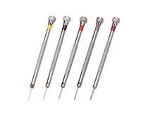 Tournevis de précision for horlogers, lame plate, acier à haute teneur en carbone, 0,8 1,6 mm, for lunettes montre, petits accessoires, outils réparation Tournevis Lunettes Opticien(3pcs-1.0mm)