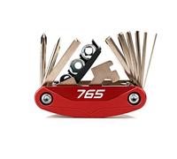 Tournevis De Réparation D'outils Portables Pour Triple765RS, Triple675R Et Trident660 Kit D'outils De Réparation Multifonctions Pour Motos, Usiné CNC(Red-765)