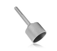 Tournevis de tige de terre, pilote de poteau en T, tige en acier à 5 fosses, fixation d'outil de pilon à main de clôture de 20 cm de longueur pour perceuse à percussion rotative (65mm)