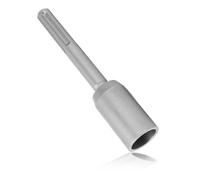 Tournevis de tige de terre, pilote de poteau en T, tige en acier à 5 fosses, fixation d'outil de pilon à main de clôture de 20 cm de longueur pour perceuse à percussion rotative (30mm)