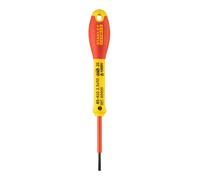 STANLEY 0-65-410 Tournevis Isolé Fendu 2,5 X 50 Mm - Gamme FATMAX - Fabriqués En France - Lame En Acier - Sablage De L'Empreinte - Poignée Soft Grip - Liaison Quasi Incassable - Anticorrosion