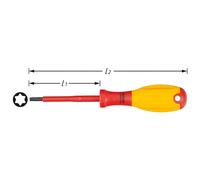 Tournevis d'électricien ∙ isolé 810VDE-T20 ∙ profil TORX® intérieur ∙ SW T20