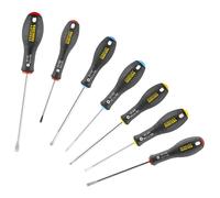 Tournevis d'électricien + mécanicien + Phillips + Pozidriv - 7 pièces - Fatmax - 0-65-438 - STANLEY FATMAX