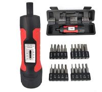 Tournevis dynamométrique réglable de 6,35 mm pour 10-65 lb avec poignée antidérapante et clic sonore lorsque le couple cible est atteint (1 lot)