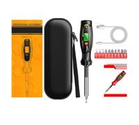 Tournevis Électrique 11 Embouts pour Électriciens DIY | 11 embouts interchangeables, précision maximale, pour idéal bricolage, électricité générale, usage polyvalent(black)