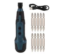 Tournevis électrique 3.6V avec lampe de poche, tournevis rotatif Portable alimenté par batterie au Lithium et jeu d'embouts