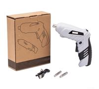 Tournevis Électrique 3.6V Mandrin Hexagonal 6mm(b) | 3.6V intégrée, charge USB, pour idéal pour usage domestique léger, ne pas utiliser béton