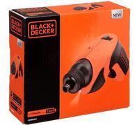 Tournevis Electrique BLACK+DECKER - Lampe LED Intégrée - Embouts de Vissage PZ - Marron