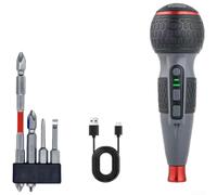 Tournevis Électrique Compact, Charge USB-C, Lumière LED(grey) | Pour montage meubles, couple 5N.m réglable, pour idéal bricoleurs, corps métal pour robuste, 1800mAh