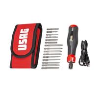 Tournevis électrique dans un étui avec inserts (16 pièces) 324 xp/b16 usag