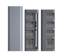 Tournevis électrique, ensembles de précision 62 en 1, Kit d'outils électriques, Mini petites embouts magnétiques sans fil rechargeables pour téléphone portable Xiaomi 28 in 1 set