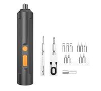 Tournevis électrique ergonomique, portable et compact, batterie haute efficacité, charge rapide en 2 heures, embouts inclus pour une utilisation polyvalente à la maison