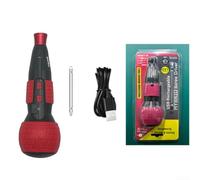 Tournevis Électrique Fil 3.6V Couple 3Nm USB-C Tournevis Électrique(standard type red)