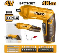 Tournevis Électrique - INGCO - 4V - Poignée Rotative - 240 tr/min - 4N.m - USB-C