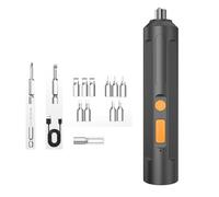 Tournevis électrique portable avec batterie de charge rapide - 2 heures de temps de charge - Plusieurs embouts inclus - Design ergonomique pour les espaces restreints - Tournevis multiple