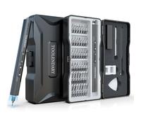 Tournevis électrique précision, 55 en 1 Mini Tournevis Electrique Rechargeable, tournevis electrique sans fil avec Embouts Magnétiques, Petit Tournevis Electrique pour Lunettes, Noir