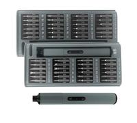 Tournevis électrique rechargeable 50 en 1 avec moteur silencieux et 4 lumières LED pour travaux de réparation précis Tournevis électrique silencieux pour un usage domestique