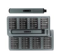 Tournevis électrique rechargeable 50 en 1 avec moteur silencieux et 4 lumières LED pour travaux de réparation précis Tournevis électrique avec double mode