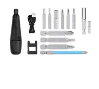 Tournevis électrique rechargeable sans fil - Chargement USB - Lumière LED - Poignée antidérapante - Pour réparation de meubles ménagers