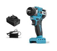 Tournevis électrique sans fil 20+1 couple 1/4 pouce, 80 N.m, perceuse électrique, outil électrique compatible avec batterie lithium-ion 18 V.(One big battery)